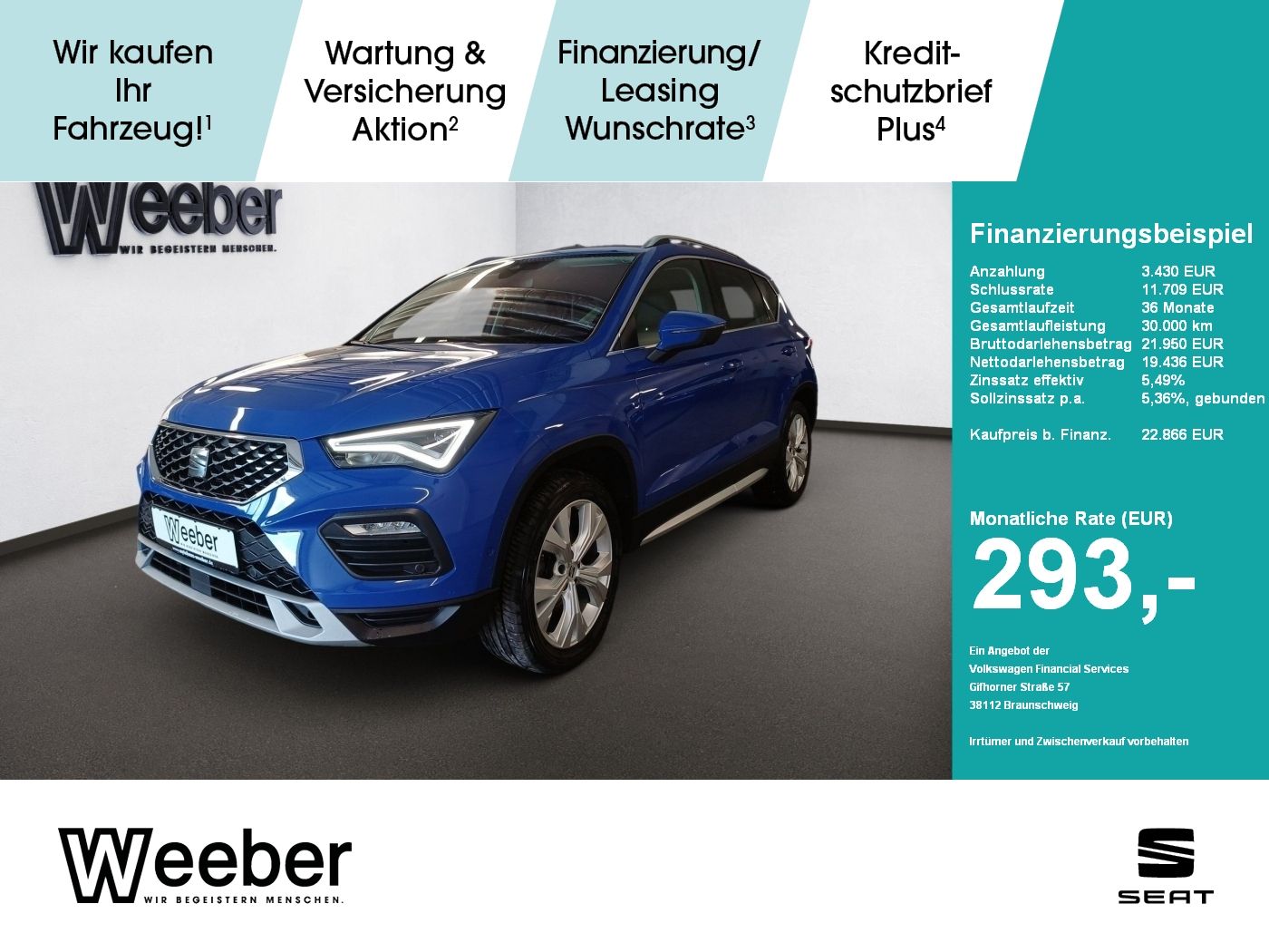 SEAT Ateca Xperience 4Drive *AHK*KAMERA*SHZ*ACC*LED*
