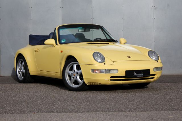 Porsche 993 Carrera Cabriolet, Handschalter,Leder blau