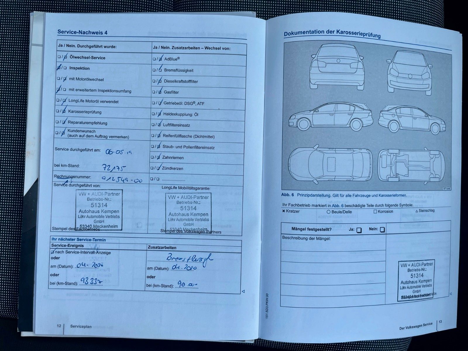 Fahrzeugabbildung Volkswagen Golf VII 1.6 TDI Trendline BMT Navi Tempomat PDC