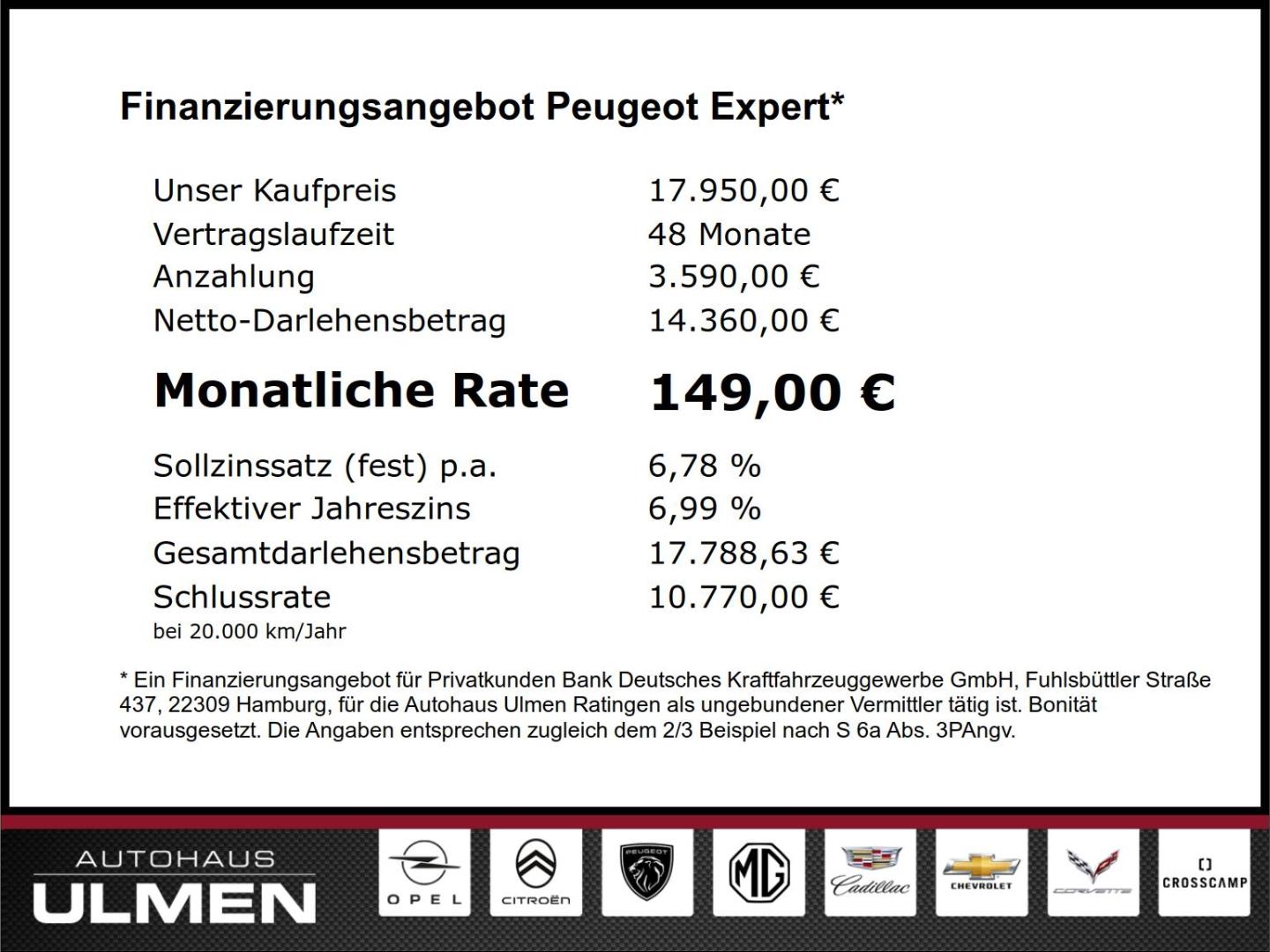 Peugeot Expert Traveller Allure L2 2.0 BlueHDi  7-Sitzer