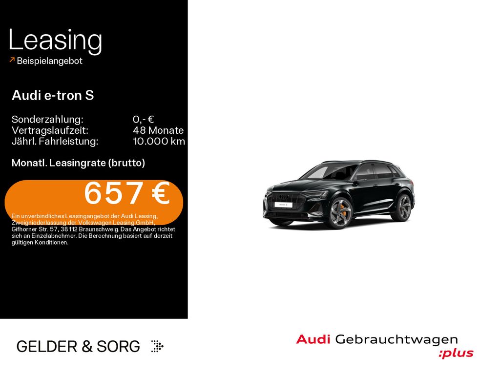 Audi e-tron S qu. 370 kW 348km/WLTP*Air*B&O*HuD*Pano