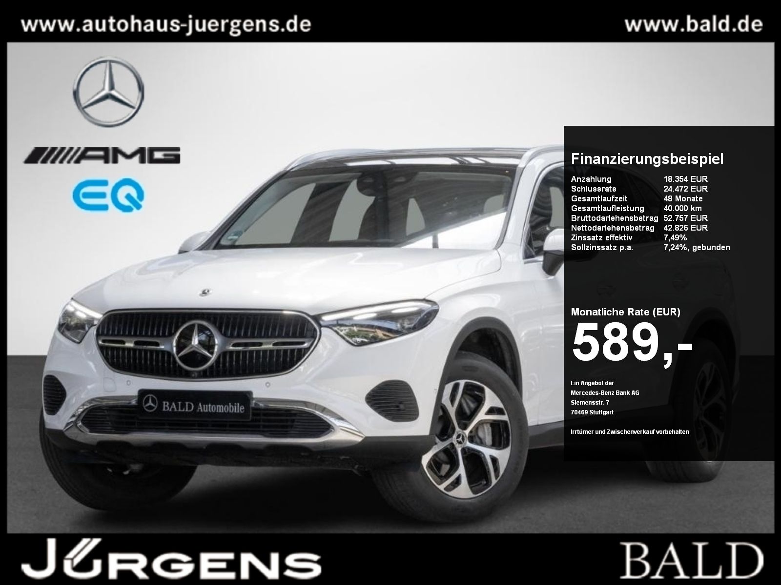 MERCEDES-BENZ GLC 300 de 4M Avantgarde/Digital/Pano/AHK/360