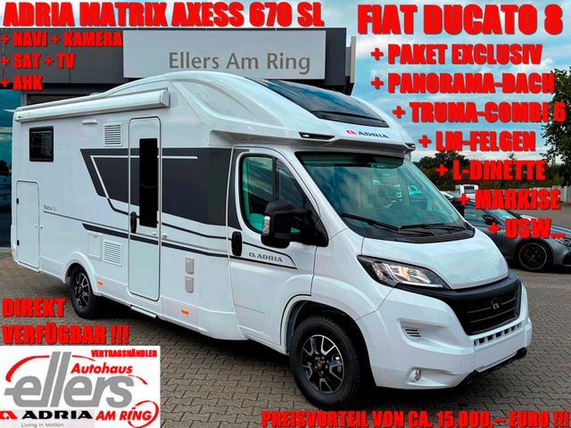 Adria MATRIX 670 SL FIAT EXCLUSIV NAVI SAT TV AHK USW.