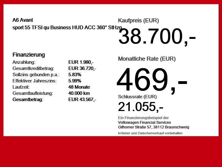 Audi A6 Avant sport 55 TFSI qu Business HUD ACC 360° foto 6