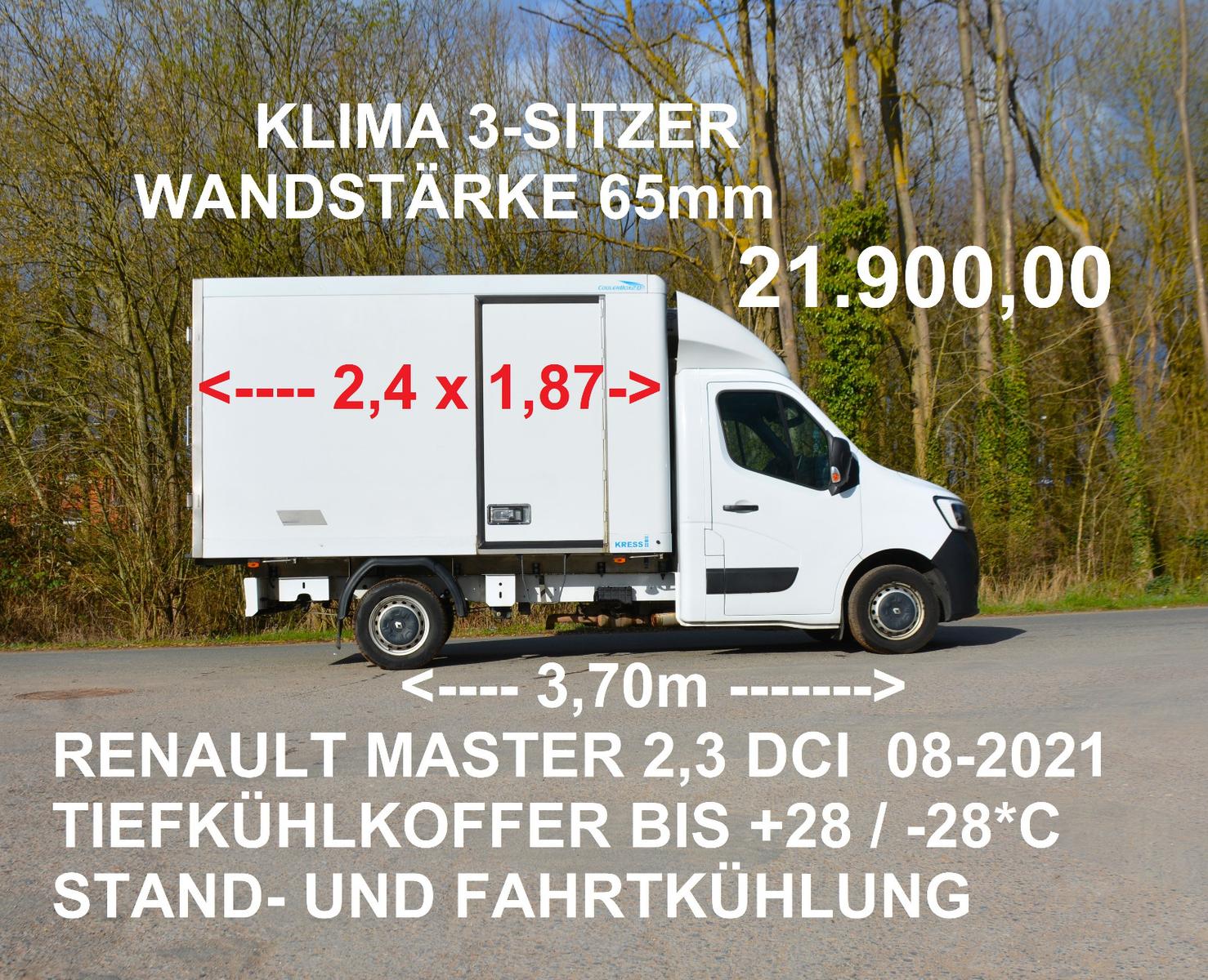 Renault MASTER 2,3 DCI MAXI TIEF- KÜHLKOFFER -28* / +28*