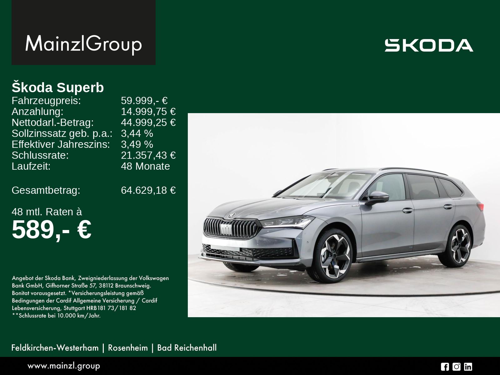 Skoda Superb Combi Sportline 2,0 TDI 142 kW 7-Gang-DSG