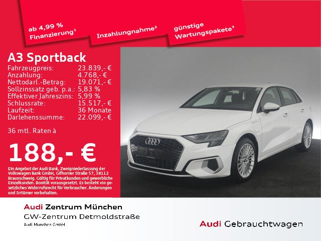 Audi A3 Sportback 40 TFSI e S tronic advanced Virtual