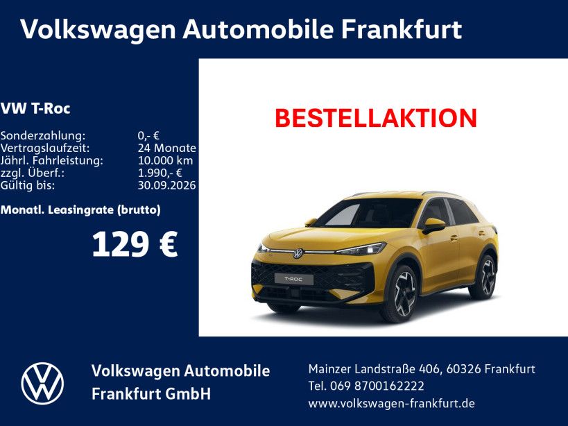 Volkswagen T-Roc R-Line 1.5 l eTSI (150 PS) |   Top Deal