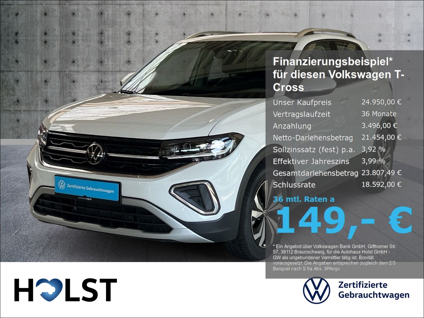 Volkswagen T-Cross 1.0TSI Style AHK GJR RüFaKa NAVI ACC foto 1