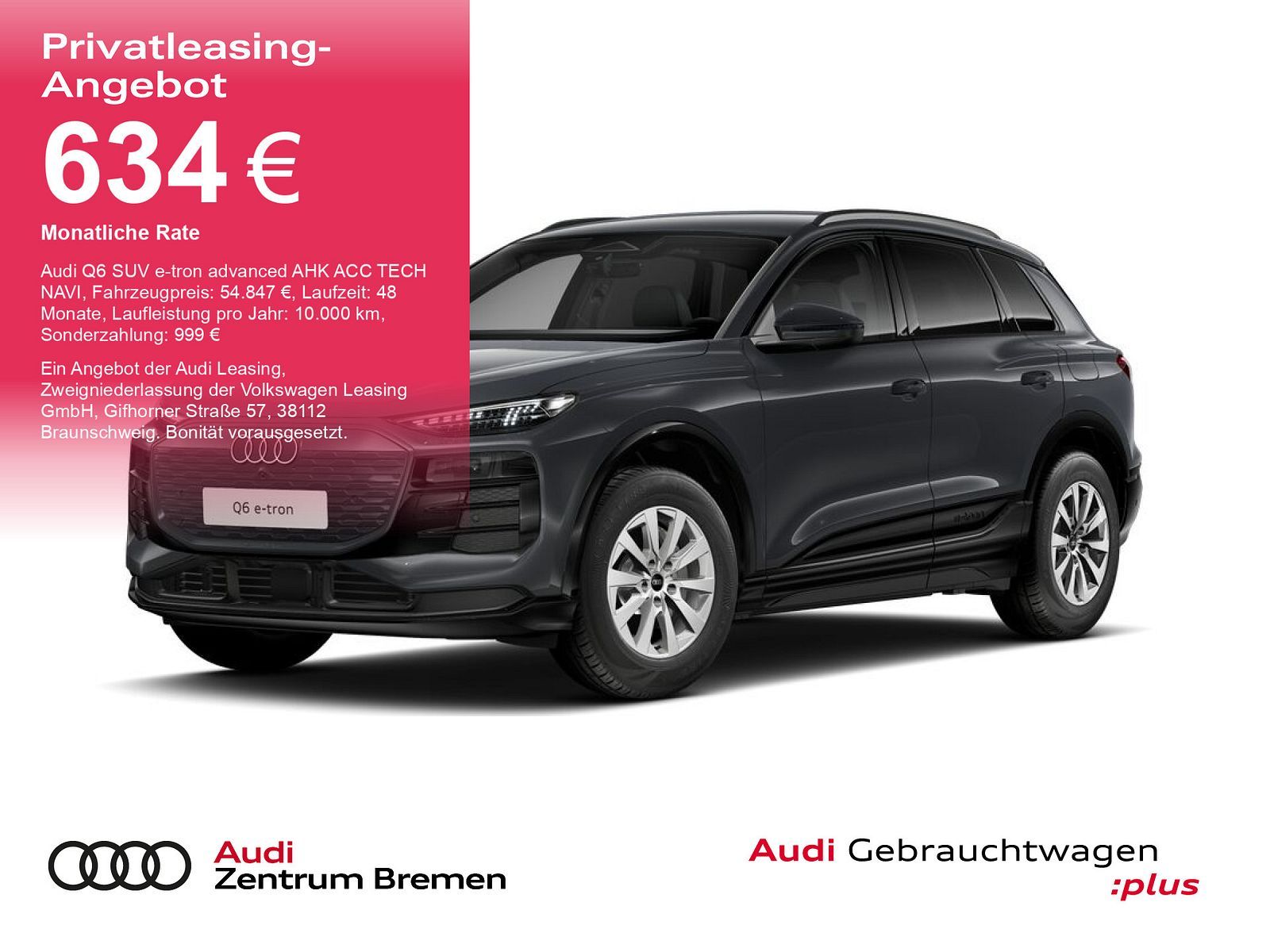 AUDI Q6 SUV e-tron advanced AHK ACC TECH NAVI DAB