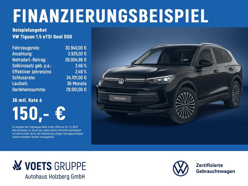 Tiguan 1.5 eTSI Goal DSG AreaView+AHK+LedPlus