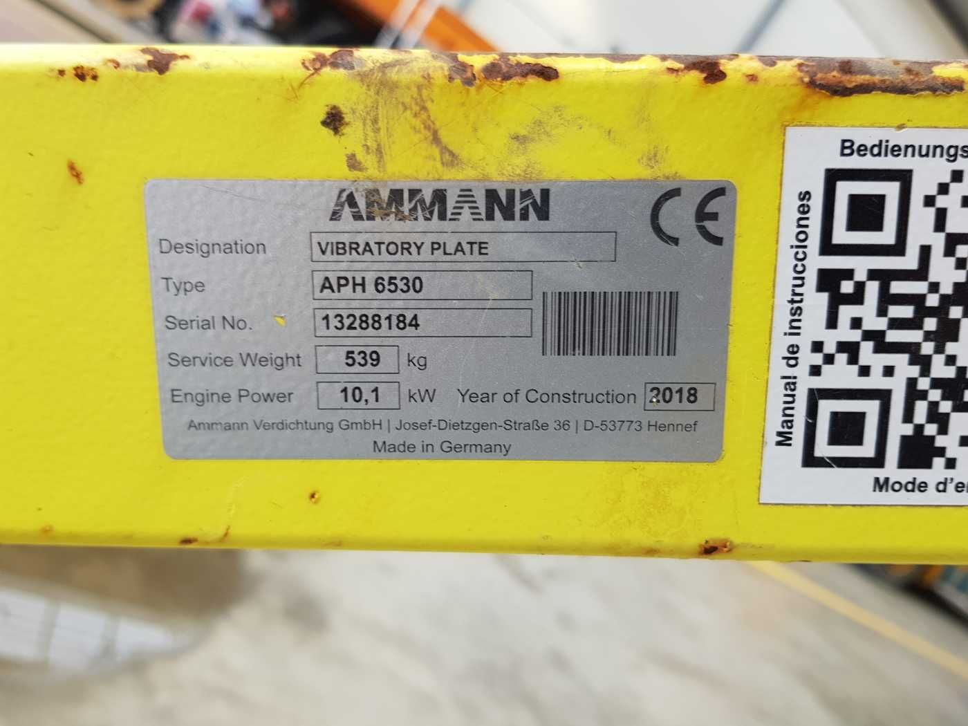 Fahrzeugabbildung Ammann APH 6530 Rüttelplatte / 539kg / 2018 / Diesel