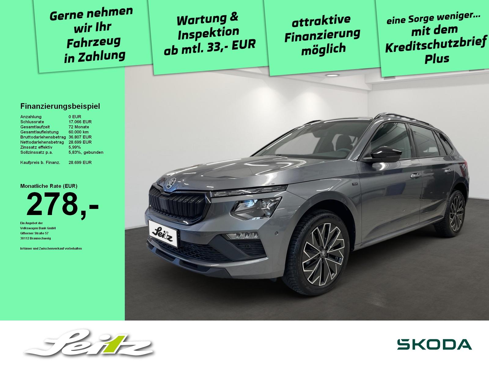 Skoda Kamiq 1.5 TSI Selection *AHK*PANO*LED*KAMERA*
