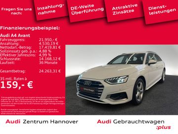 Audi Leasingangebot: Audi A4 Avant Advanced 30 TDI LED Kamera Navi DAB