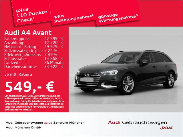 Audi A4 Avant 40 TDI S tronic advanced Pano/ACC/AHK