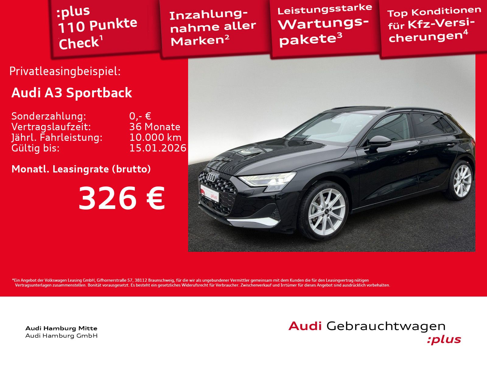 Audi A3 Sportback 30 TFSI advanced S tronic Standhzg