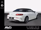 Mercedes-Benz C 180 Cabriolet AMG Multibeam LED Navi SHZ - Mercedes-Benz C 180 mit Benzin-Antrieb: Weiß