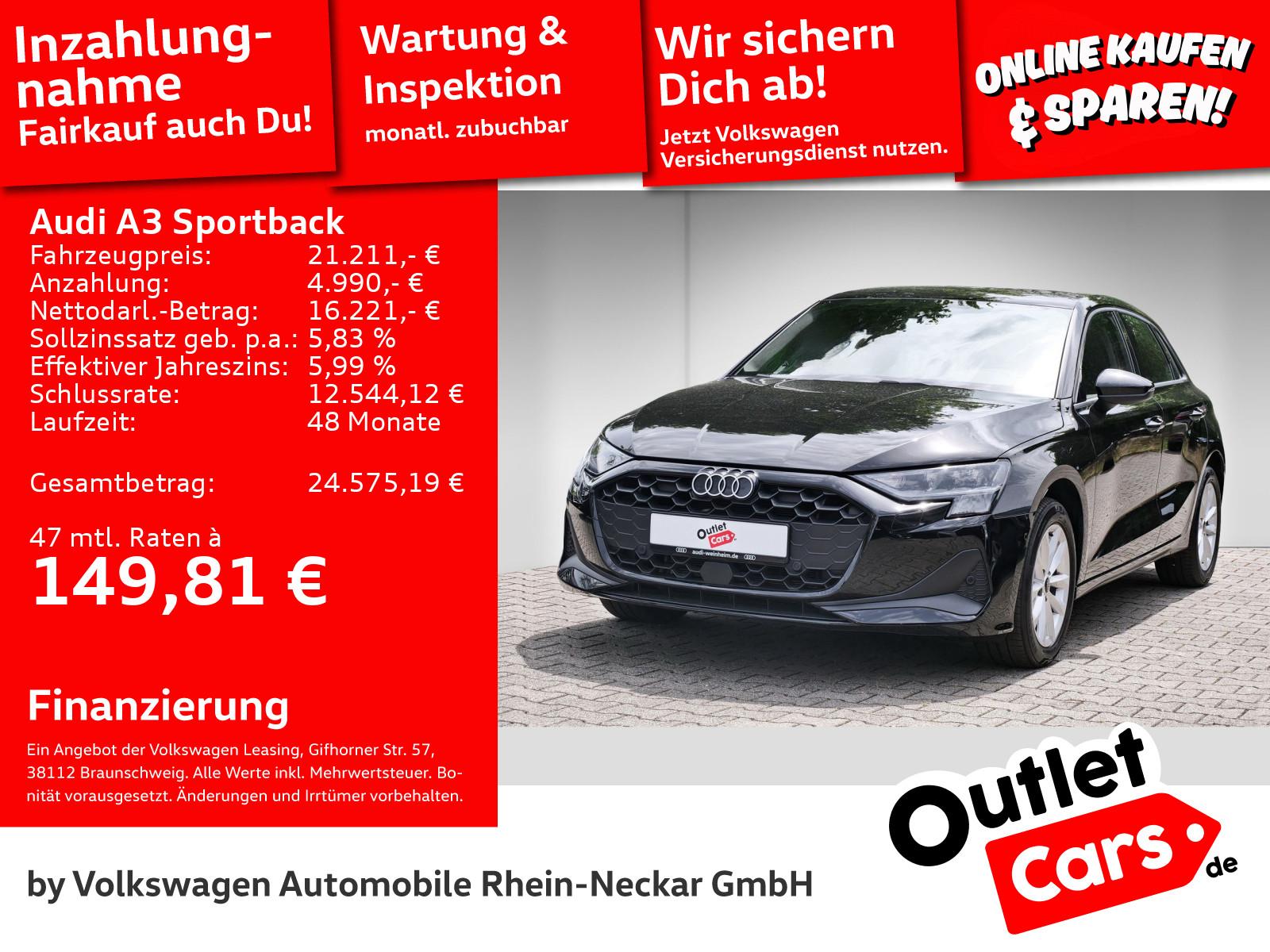 Audi A3 Sportback 30 TFSI Stronic LED Klima UVM