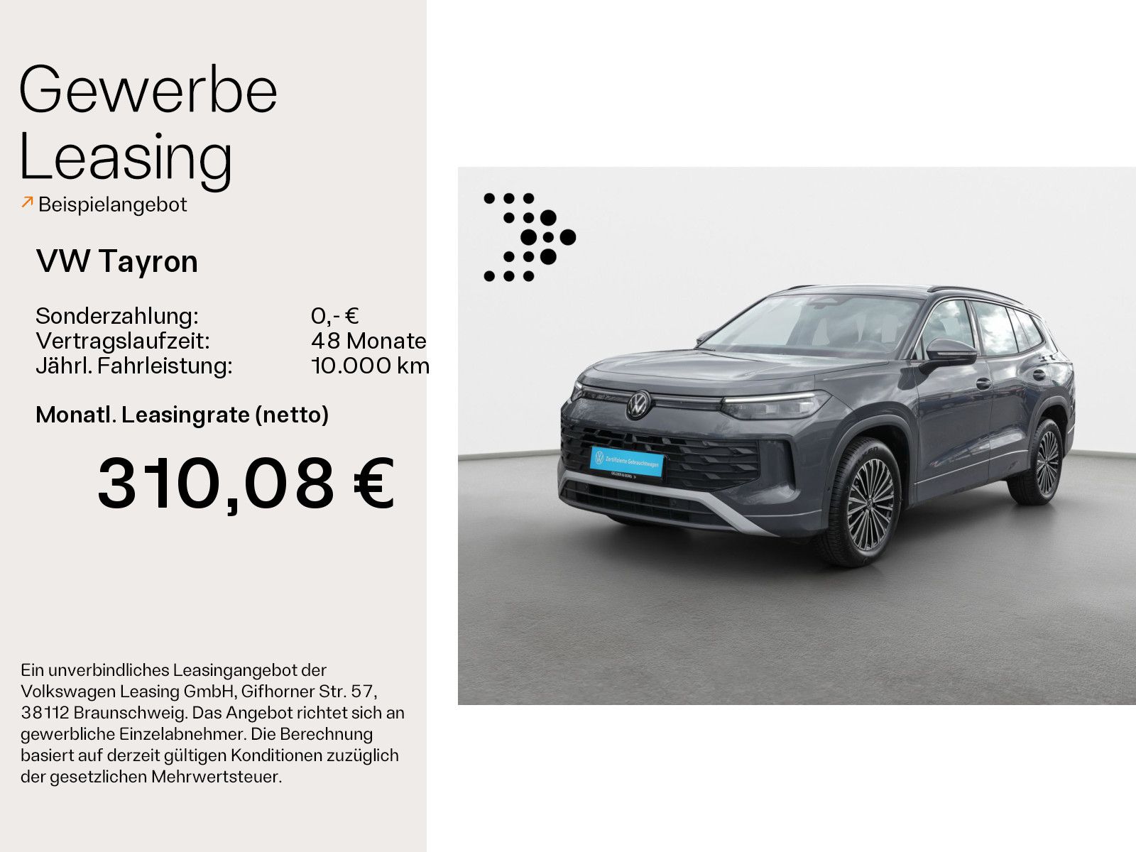 Volkswagen Tayron Life 1.5 eTSI AHK*LED*H&K*HuD*RFK*Digital