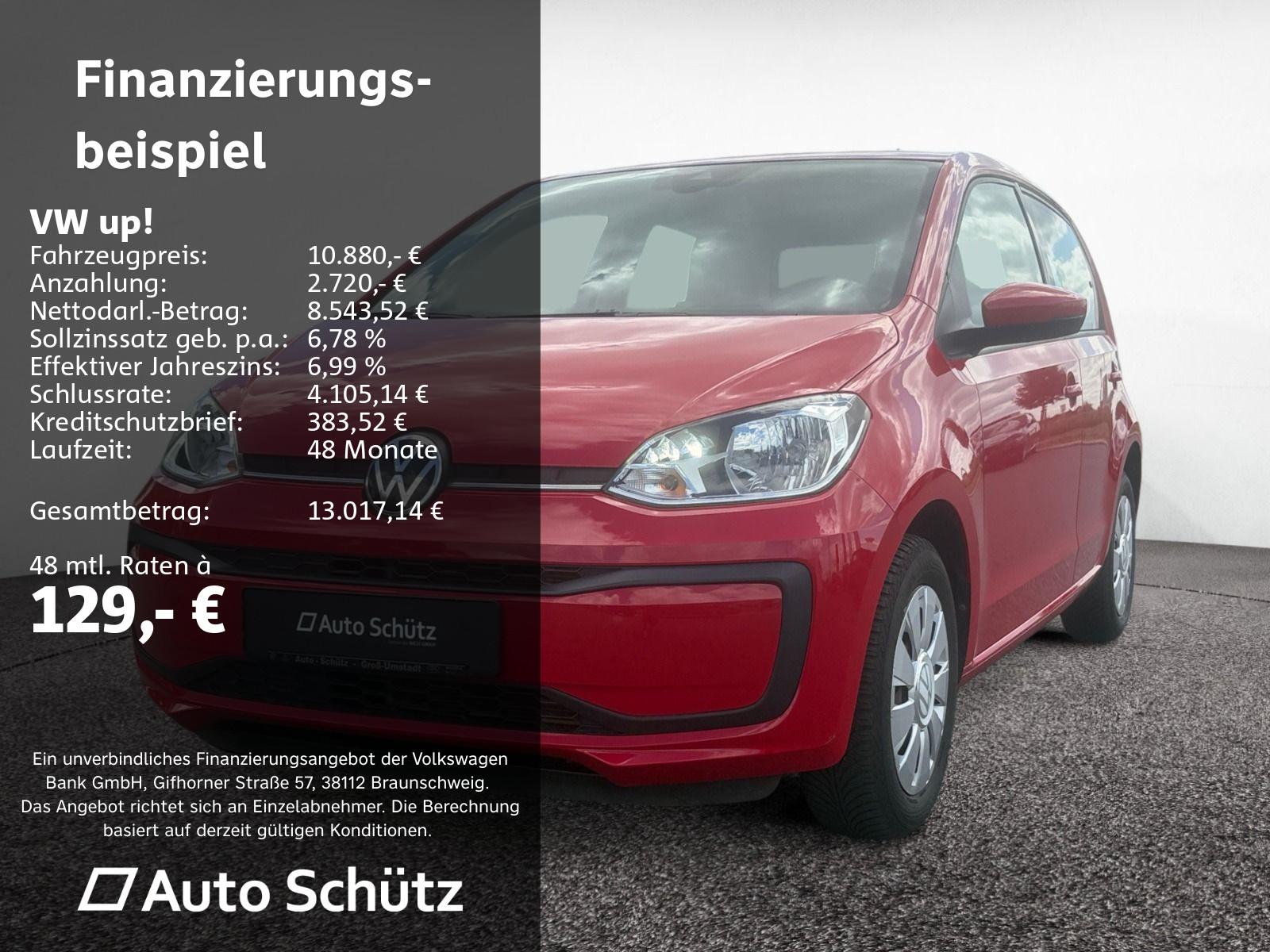 Volkswagen up! 1.0 MPI move up!+RFK+PDC+Klima