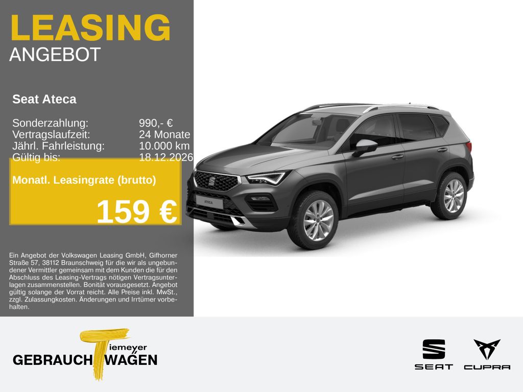 Seat Ateca 2.0 TDI DSG STYLE AHK NAVI+ PARKLENK KAMER