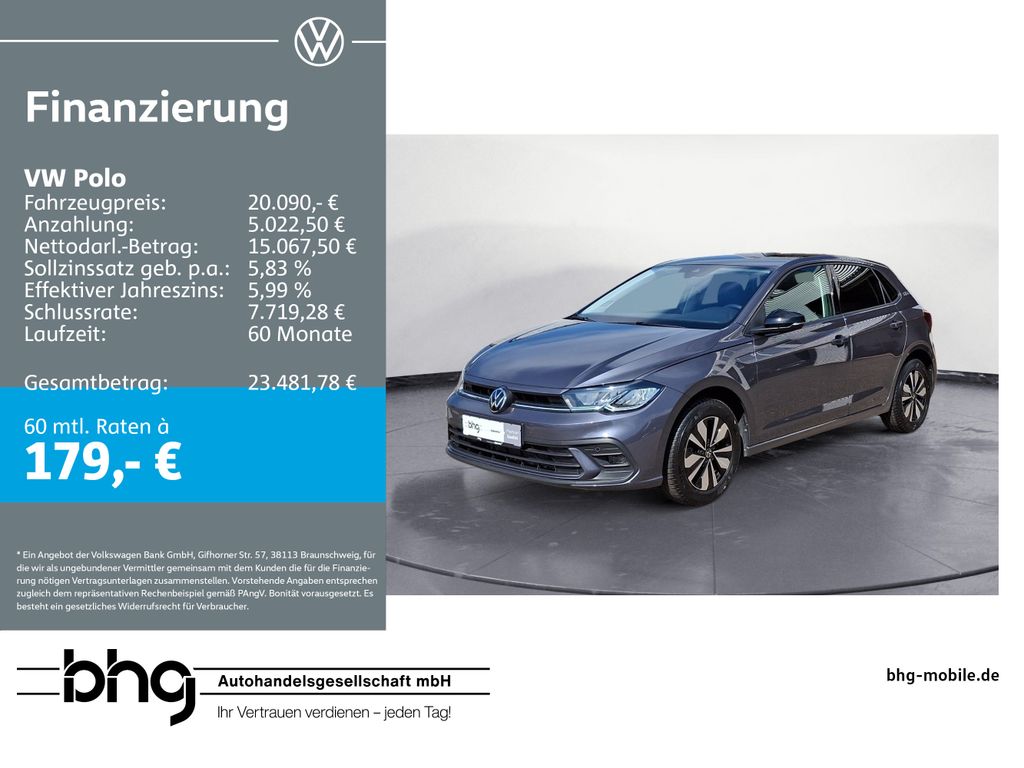 Volkswagen Polo 1.0 l TSI OPF DSG GOAL AHK ACCTravelAssist