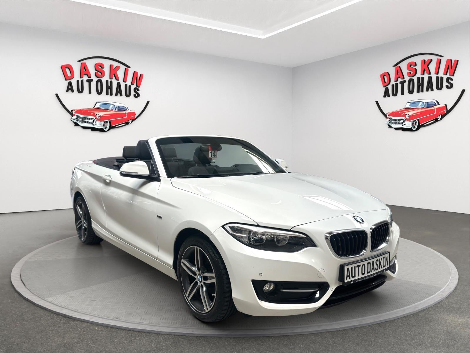 BMW 218 i Cabrio Sport-Line TÜV NEU/SITZHZG/TEMPOMAT