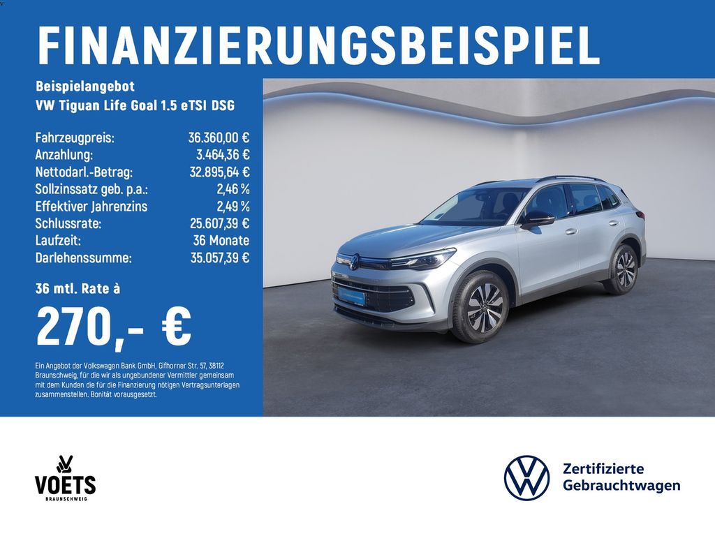 Tiguan Life Goal 1.5 eTSI DSG AHK+H+K+LED