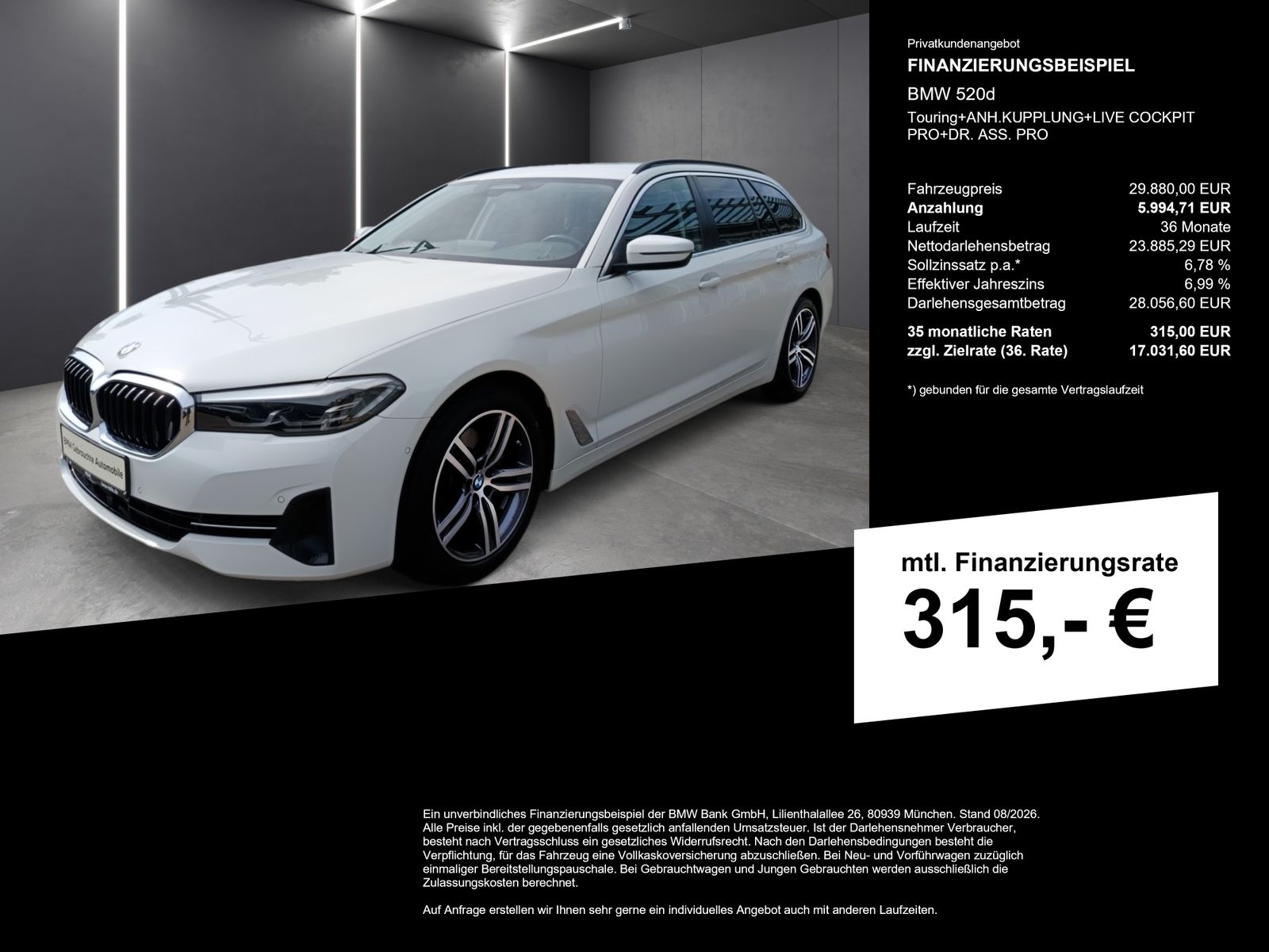 BMW 520d Touring+ANH.KUPPLUNG+LIVE COCKPIT PRO+DR. A imagem 2