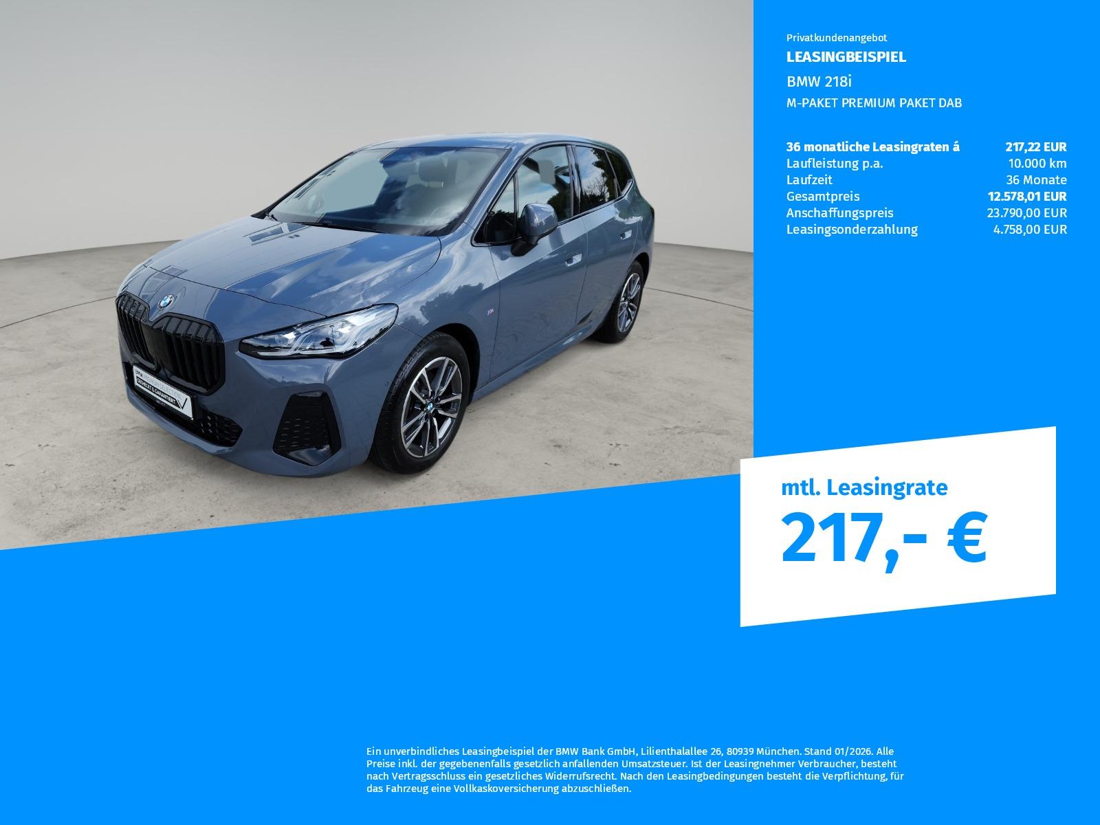BMW 218i M-PAKET PREMIUM PAKET DAB