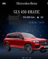 Mercedes-Benz GLS 450 4MATIC - - rote Mercedes-Benz GLS-Klasse