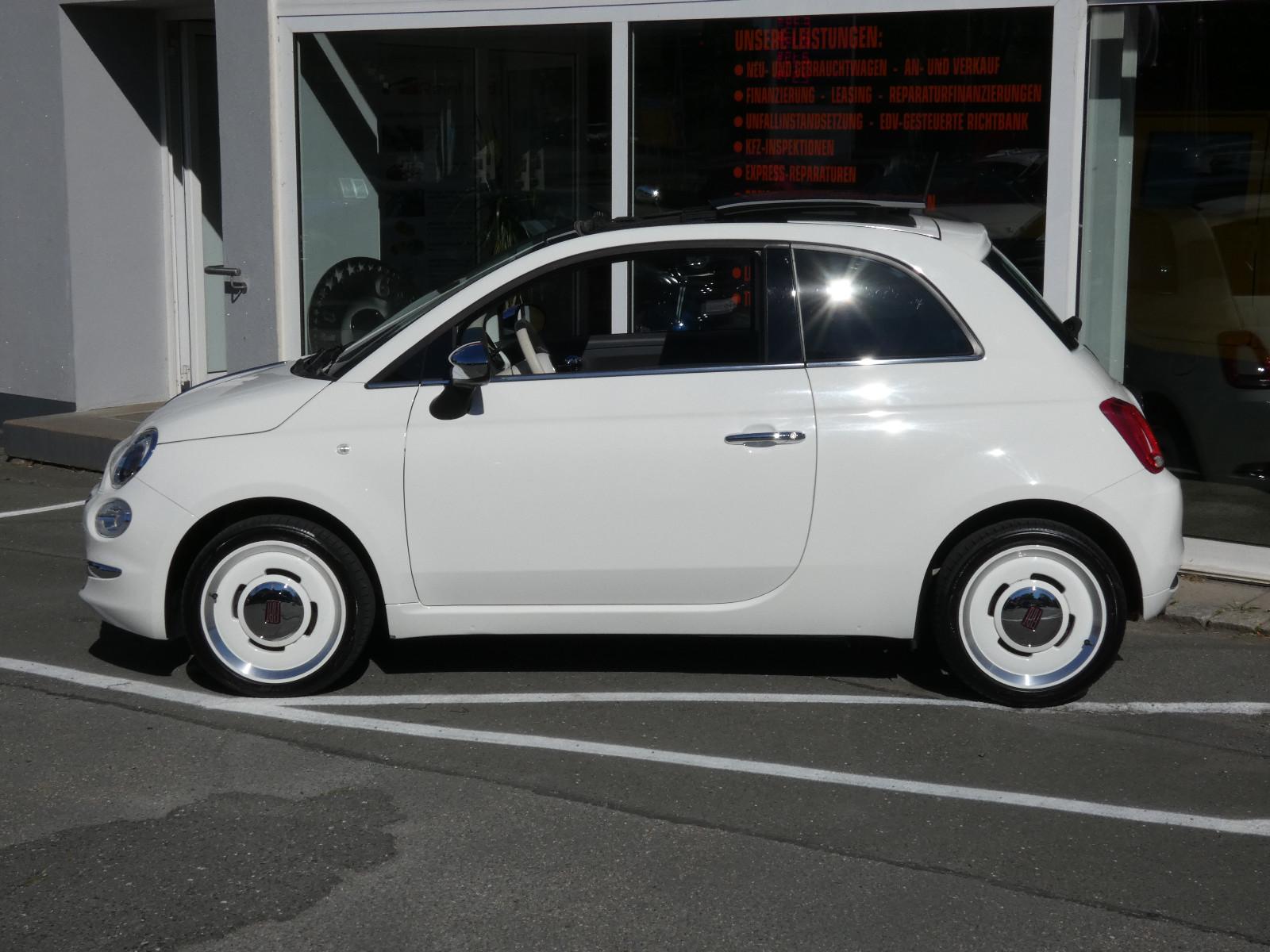 Fiat 500 Anniversario Glas-Schiebedach LED NAVI PDC
