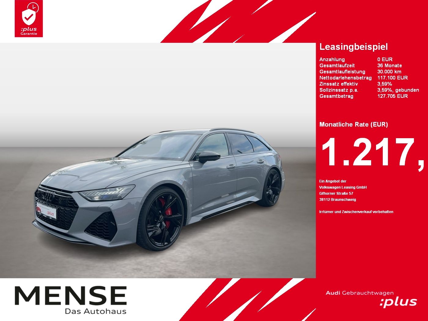 Audi RS 6 Avant 4.0 TFSI quatrro S tronic Matrix|AHK|