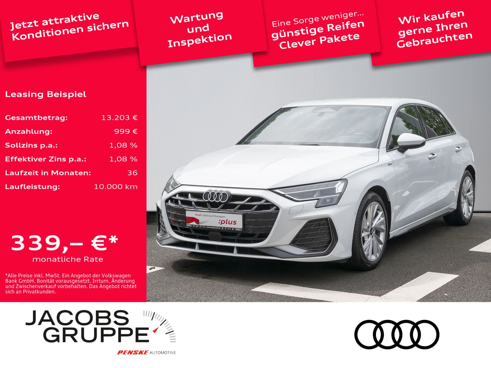 Audi A3 Sportback 35 TDI S line S tronic Kamera, SHZ,