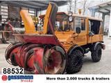 Unimog U52 411 4x4, Schmidt Schneefräse mit - Gebraucht Schneefräse