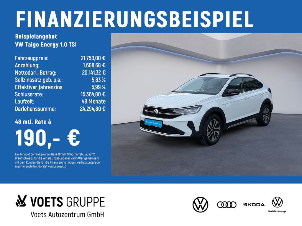 Taigo Energy 1.0 TSI TRAVELASSIST+FRONTASSIST