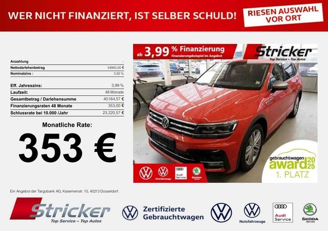 Volkswagen Tiguan Allspace R-Line 2.0TDI 363,-ohne Anzahlun