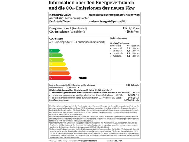 Peugeot Expert Kastenwagen BlueHDi 145  AHK Klimaautom K