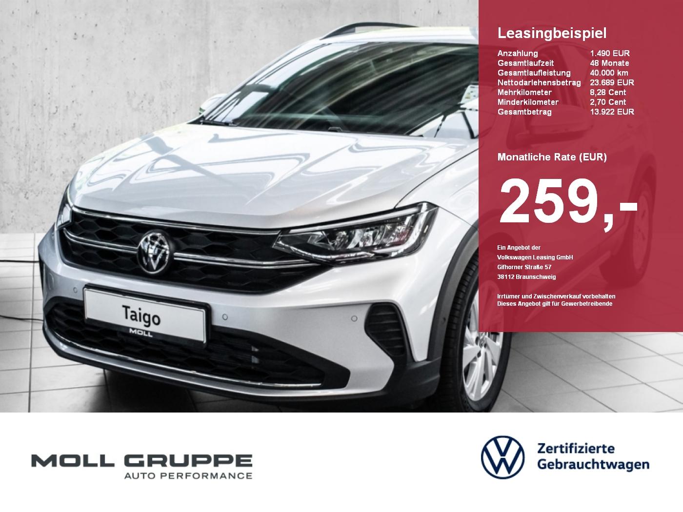 Volkswagen Taigo Life 1.0 l TSI OPF DSG AHK NAVI LM LED