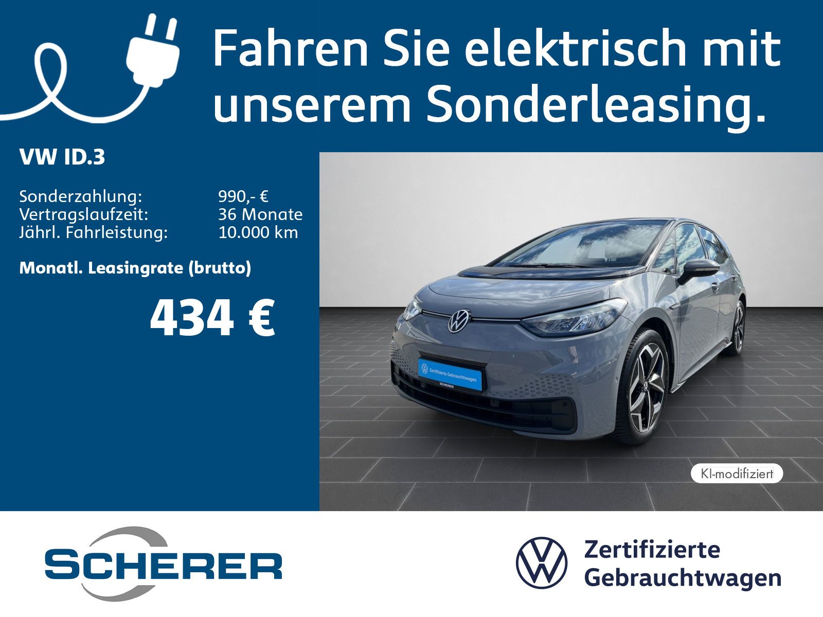 Volkswagen ID.3 *Pro* 150 kW 58 kWh Kamera LED Navi SHZ Key
