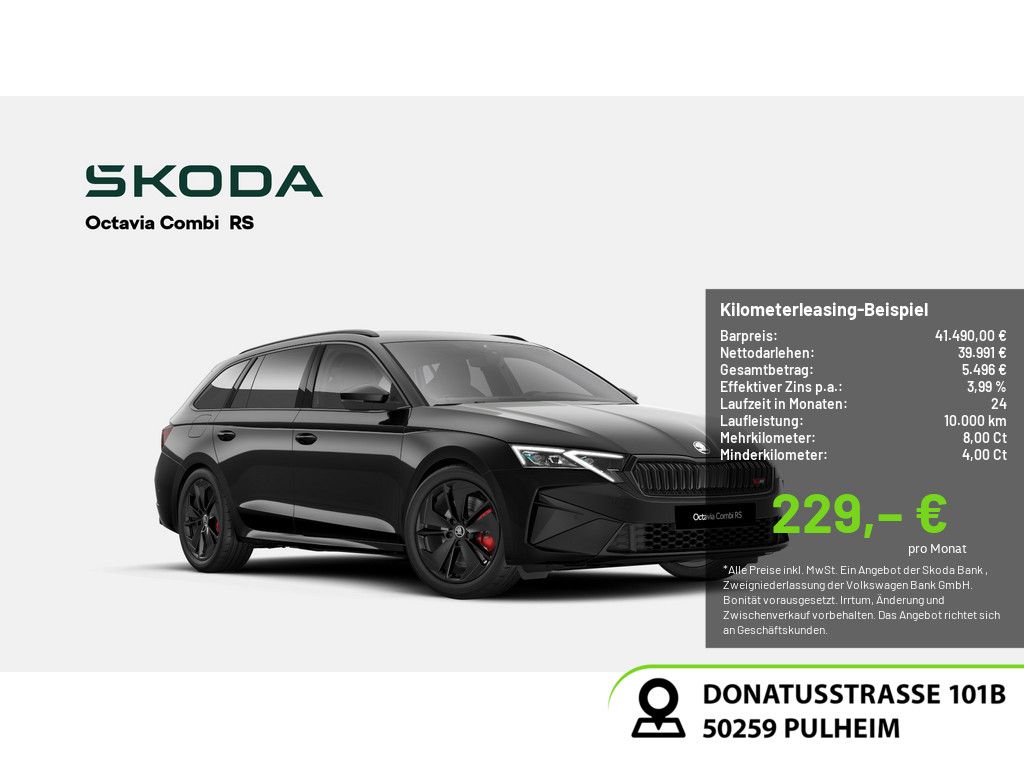 Skoda Octavia Combi RS 2.0 TSI HUD NAVI MATRIX-LED AHK