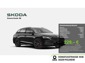 Skoda Leasingangebot: Skoda Octavia Combi RS 2.0 TSI HUD NAVI MATRIX-LED AHK