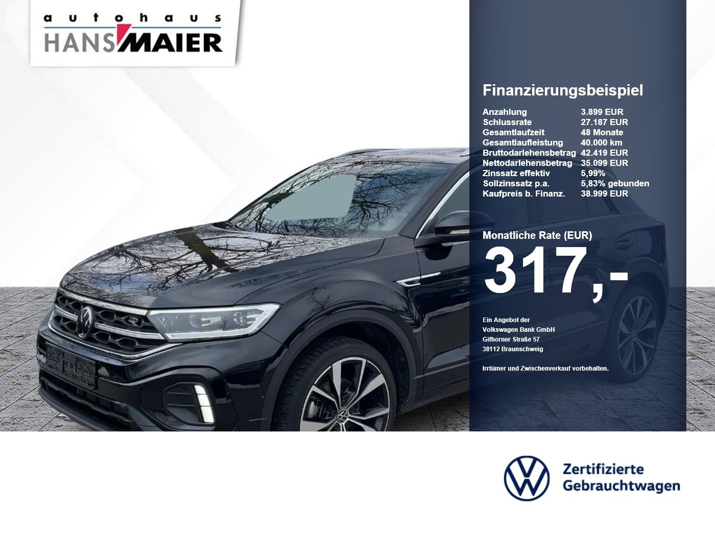 Volkswagen T-Roc R-Line 4Mot. TSI DSG AHK DCC Pano RearView foto 1