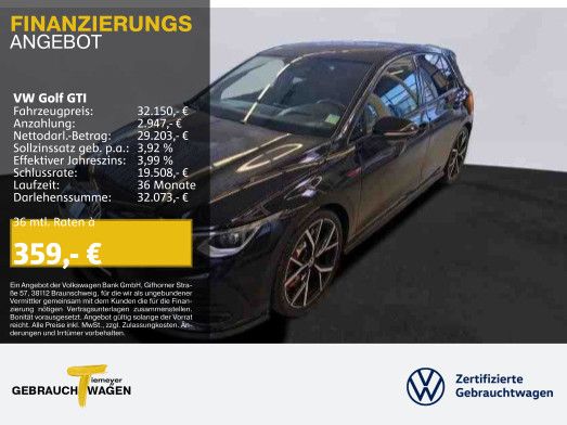 Volkswagen Golf GTI CLUBSPORT BLACK STYLE LM19 PANO MATRIX