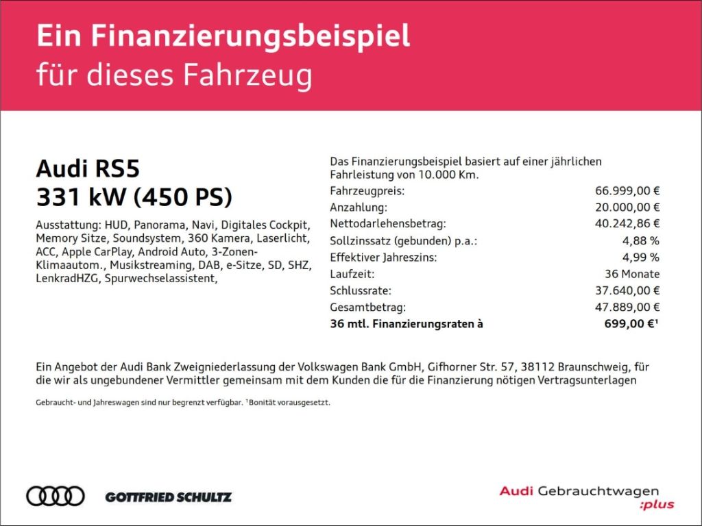 Audi RS5 Sportback ACC HEADUP PANO MATRIX B&O KAMERA foto 2