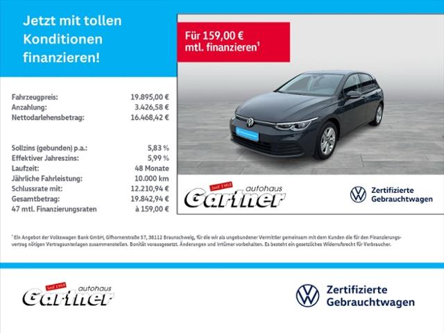 Volkswagen Golf VIII LIFE 1.5 TSI NAVI LED-PLUS DAB+ACC PDC