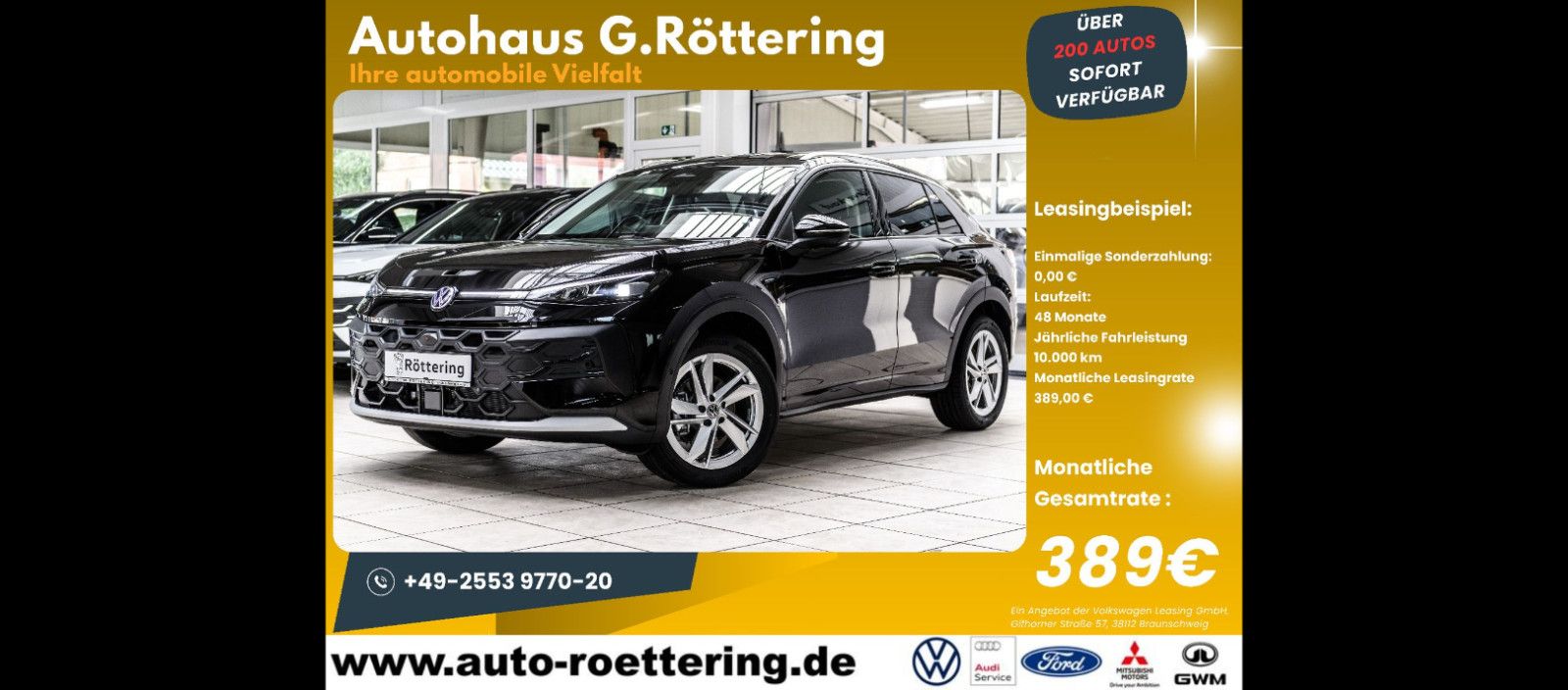 Volkswagen T-Roc 1.5 eTSI  Style+IQ-Light+AHK+5 Jahre Gar.