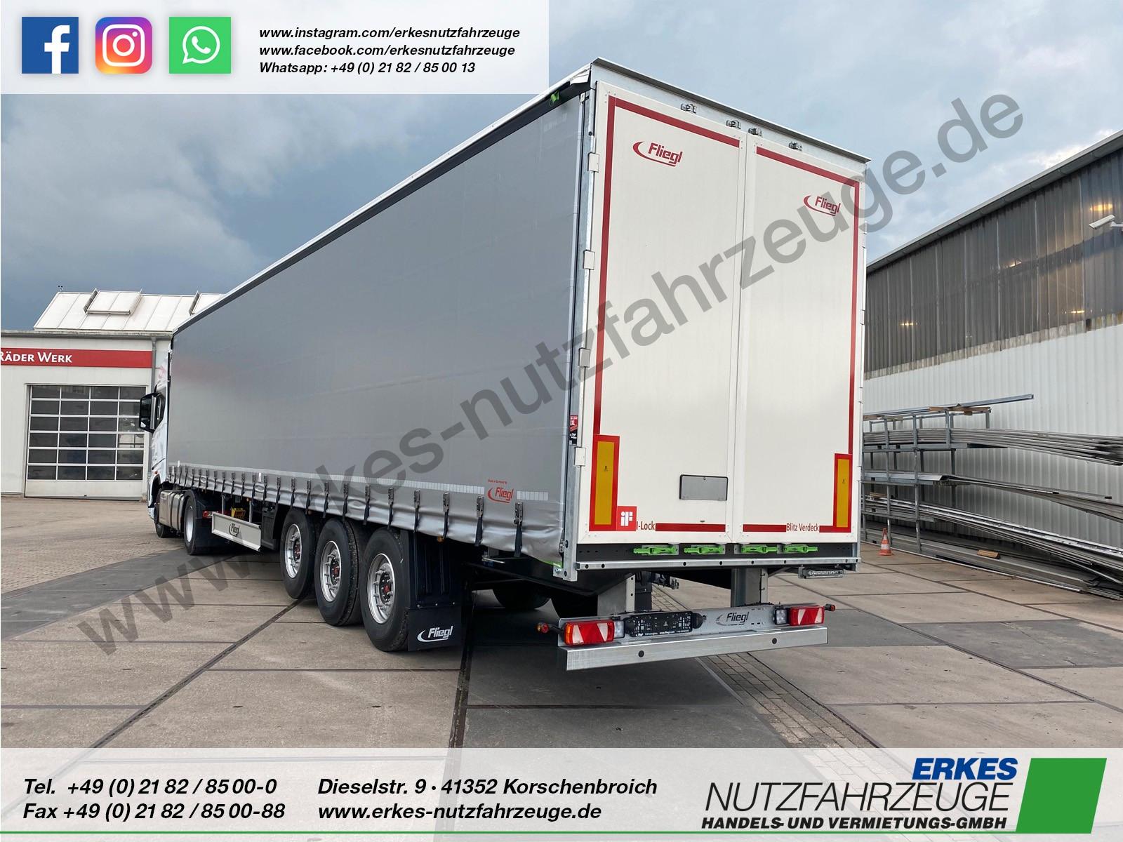Fliegl 3-Achs Gardinen Sattelauflieger