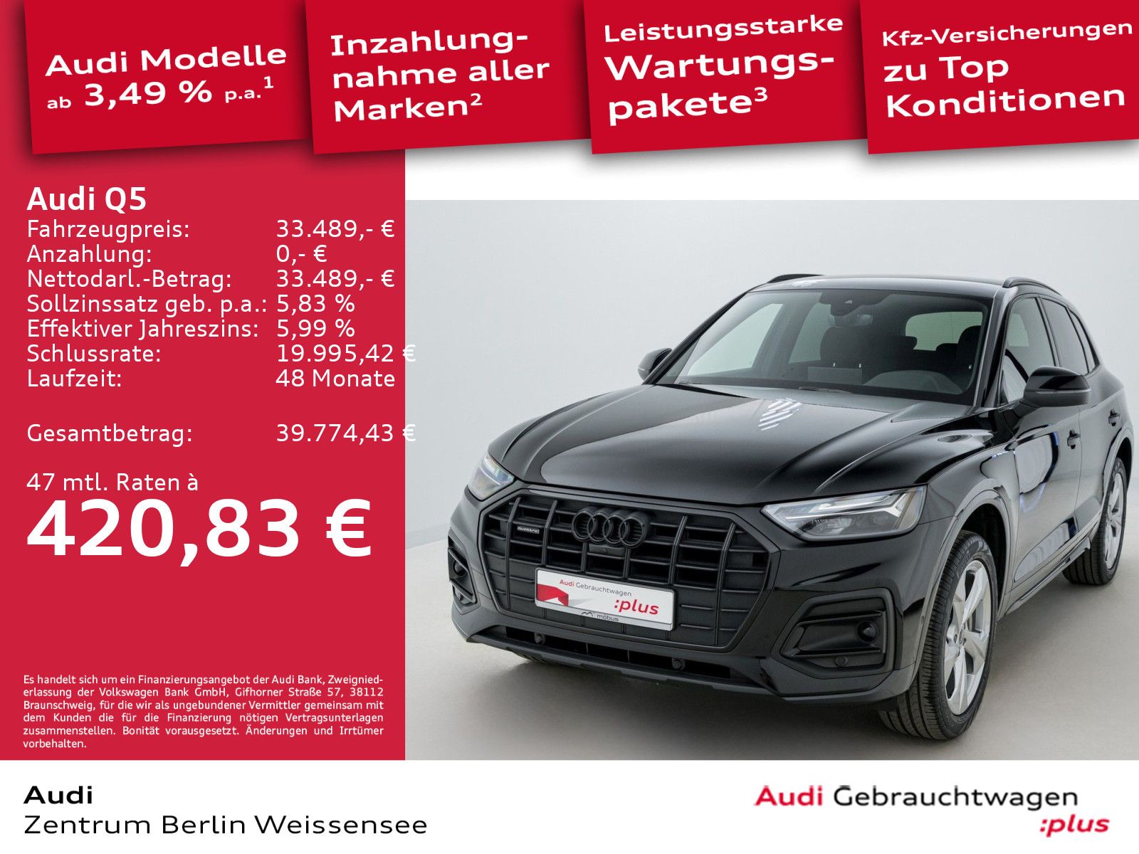 Audi Q5 50 TDI*QUA*ACC*360*LED*LANE*NAVI*KLIMA*SHZ*VC imagem 2
