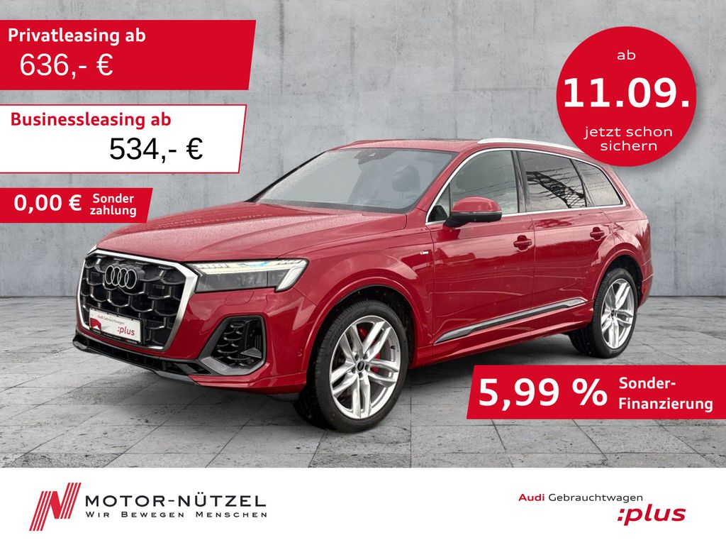 Audi Q7 55 TFSI QU S-LINE MATRIX+HuD+B&O+AIR+AHK+PANO